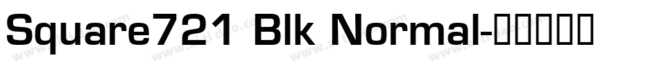 Square721 Blk Normal字体转换